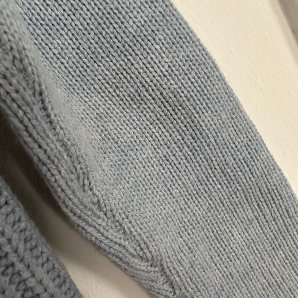 J.Crew 100% wool baby blue sweater - Picture 7 of 8